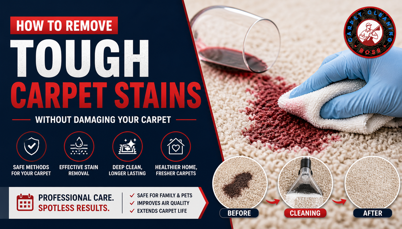 How to Remove Tough Carpet Stains (Without Damaging Your Carpet)